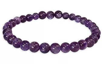 Uruguay-Amethyst-Armband A 5.5-6.5mm Perlen