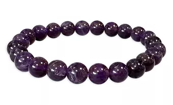 Uruguay-Amethyst-Armband A 7.5-8.5mm Perlen