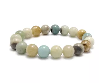 Multicolor-Amazonit-Armband A 10mm Perlen