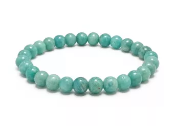 Peru-Amazonit-Armband A 6-7mm Perlen