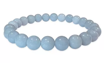 Angelite A Armband 8mm Perlen