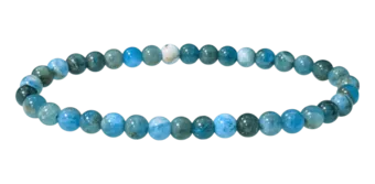 Blaues Apatit-Armband AB 4mm Perlen
