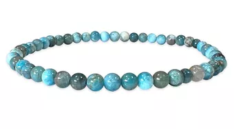 Blaues Apatit-Armband A 4mm Perlen