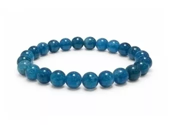 Blauer Apatit Armband AA Perlen 8 mm