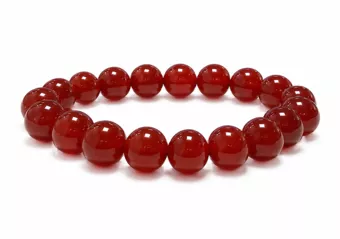 Roter Achat-Armband A 10mm Perlen