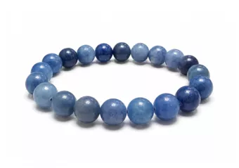 Blauer Aventurin-Armband A 10mm Perlen