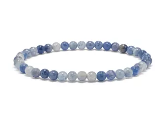 Blauer Aventurin Armband A Perlen 4-5 mm