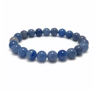 Blauer Aventurin-Armband A 8mm Perlen