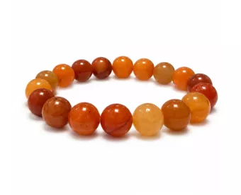 Orange Aventurin-Armband A 10mm Perlen
