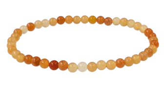 Orange Aventurin-Armband A 4mm Perlen