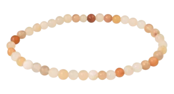 Pfirsich-Aventurin-Armband A 4mm Perlen