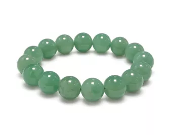 Grüner Aventurin Armband A 12mm Perlen