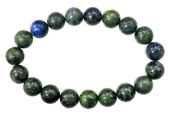 Stabilisiertes Azurit-Malachit-Armband A 10mm Perlen