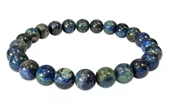 Natürliches Azurit-Malachit-Armband AA 7-8mm Perlen