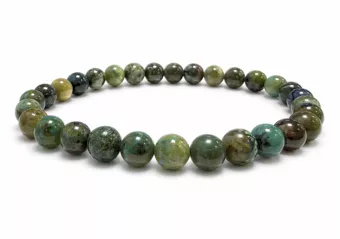 Armband aus natürlichem Azurit-Malachit aus Mexiko A 6-7mm Perlen