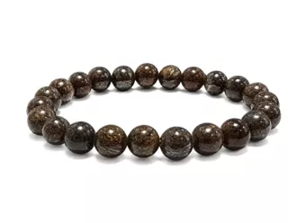 Bronzit Armband AB Perlen 8 mm
