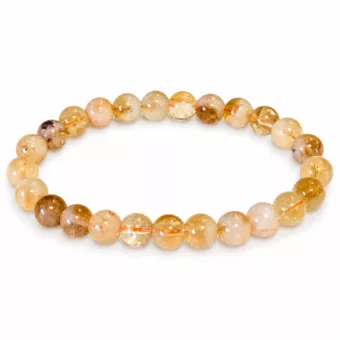 Armband Citrin (erhitzt) AA Perlen 7,5-8,5mm
