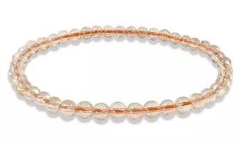 Natürliche Citrin Armband A Perlen 4mm