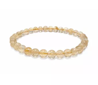 Armband aus natürlichem Citrin AA mit 6-mm-Perlen