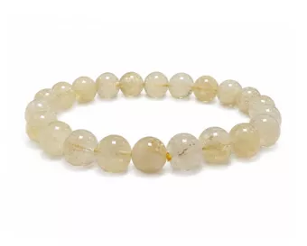 Armband aus natürlichem Citrin AB mit 8-9-mm-Perlen