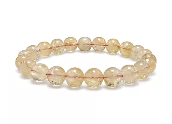 Naturcitrin Armband A Perlen 8-9 mm