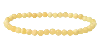 Armband Orangecalcit mit Perlen 4-5mm