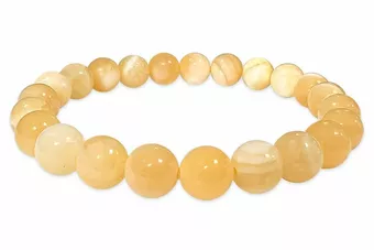 Armband Orange Calcit mit 8-mm-Perlen