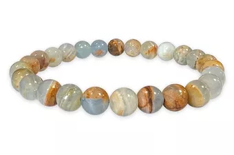 Armband Blaucalcit mix perles 8mm
