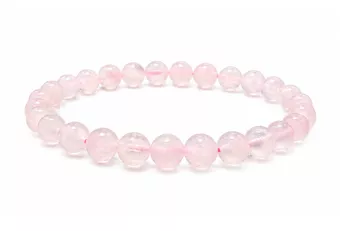 Rosa Calcit AA Perlenarmband 6mm