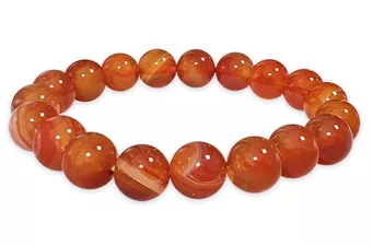 Karneol-Armband A 10mm Perlen