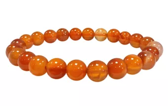 Karneol-Armband A 8mm Perlen