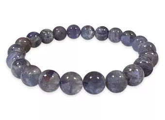 Armband Cordierit Lolite AAA Perlen 7.5-8.5 mm