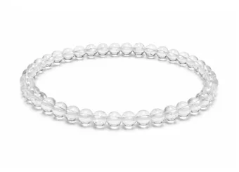 Bergkristall-Armband A 4mm Perlen