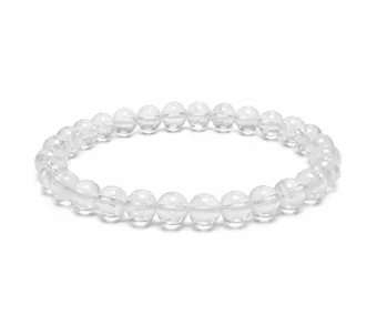 Bergkristall-Armband AB 6mm Perlen