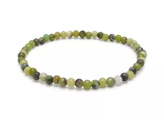 Zitronen-Chrysopras Armband AB Perlen 4 mm