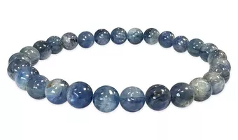Natürliches blaues Kyanit-Armband mit 6-7mm Perlen