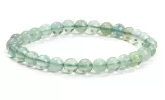 Grünes Fluorit-Armband A 6mm Perlen