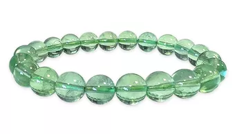 Grünes Fluorit-Armband AAA 8-9mm Perlen