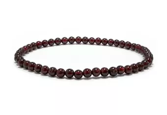 Roter Granat-Armband A 4mm Perlen