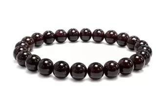 Roter Granat-Armband A 7-8mm Perlen