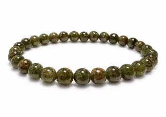 Armband aus grünem Grossular-Granat AA 5,5-6,5mm Perlen