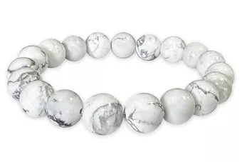 Howlith Armband A 10mm Perlen