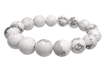 Howlith-Armband A 12mm Perlen