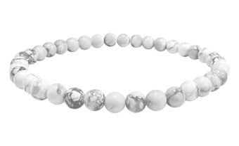 Howlith Armband A 4mm Perlen
