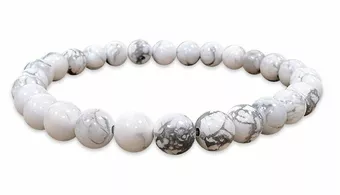 Howlith Armband A 6mm Perlen