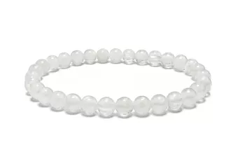 Weißer Jade Armband A Perlen 6 mm
