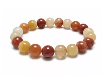Armband mehrfabig Jade en Perlen 10mm