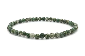 Grüner Jade Armband AB Perlen 4 mm