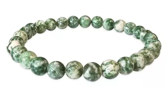 Grünes Jade-Armband AB 6mm Perlen