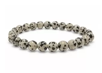 Dalmatinerjaspis-Armband A 8-9mm Perlen